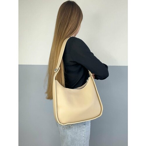 Сумка багет , бежевый