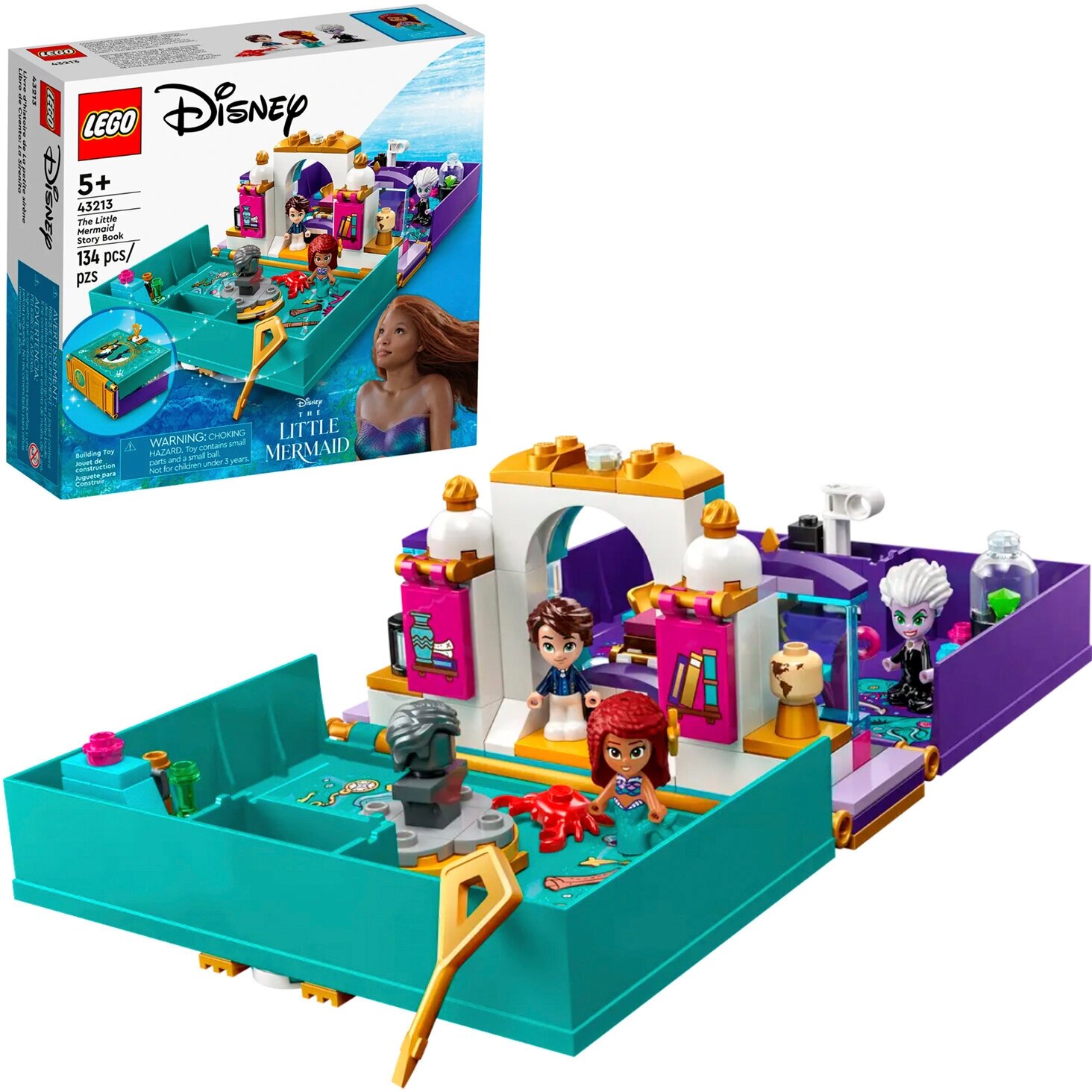 Конструктор LEGO Disney 43213 The Little Mermaid Story Book, 134 дет. — фото 1