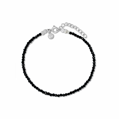 Браслет LU Jewel шпинель 1 шт размер 16 см размер one size черная 4407₽