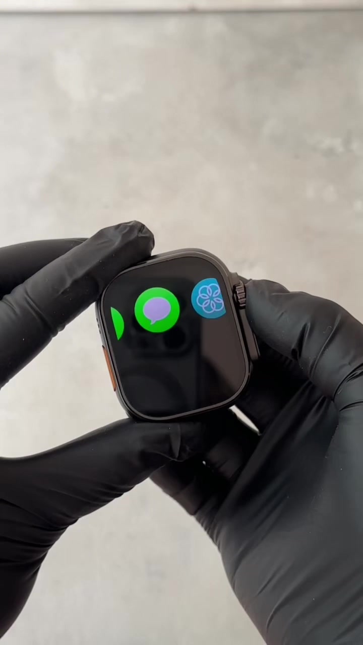 Умные смарт часы HK9 Ultra 2, уведомления, звонки, iOS, Android, черные — фото 1