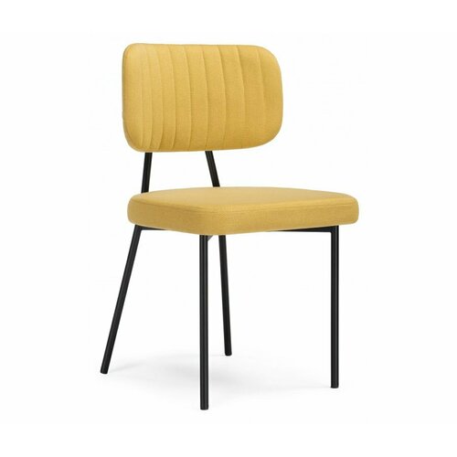 Стул на металлокаркасе Лайфмебель Вакао горчичный / черный