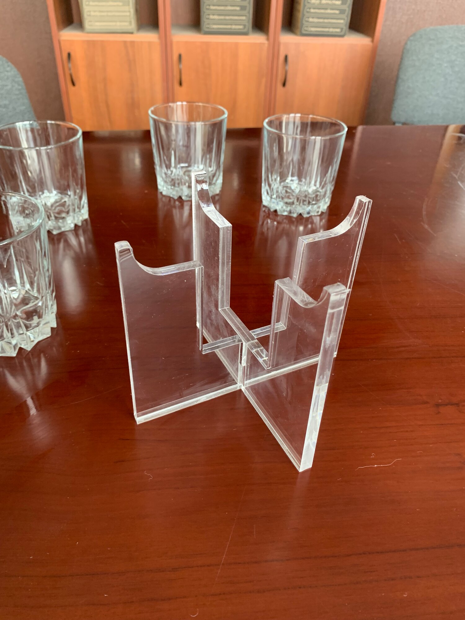 Кухонная подставка комбуча, из оргстекла, прозрачная, 19x16x12 см — фото 1