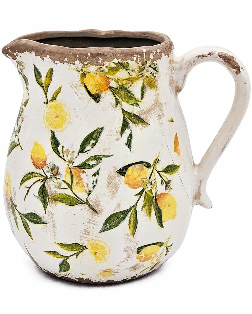 Кувшин с лимонами Glasar C5607, керамика, 20 см x 17 см x 20 см