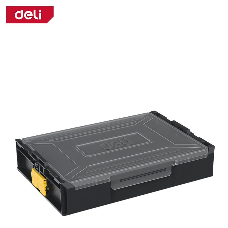 Органайзер пластиковый 340х260х70мм штабелируемый с переставными перегородками Deli DL1201