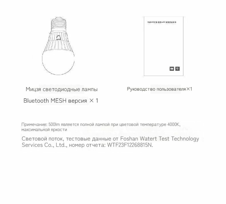Лампочки Xiaomi Светодиодная лампа Xiaomi Mijia Bluetooth Mesh Edition