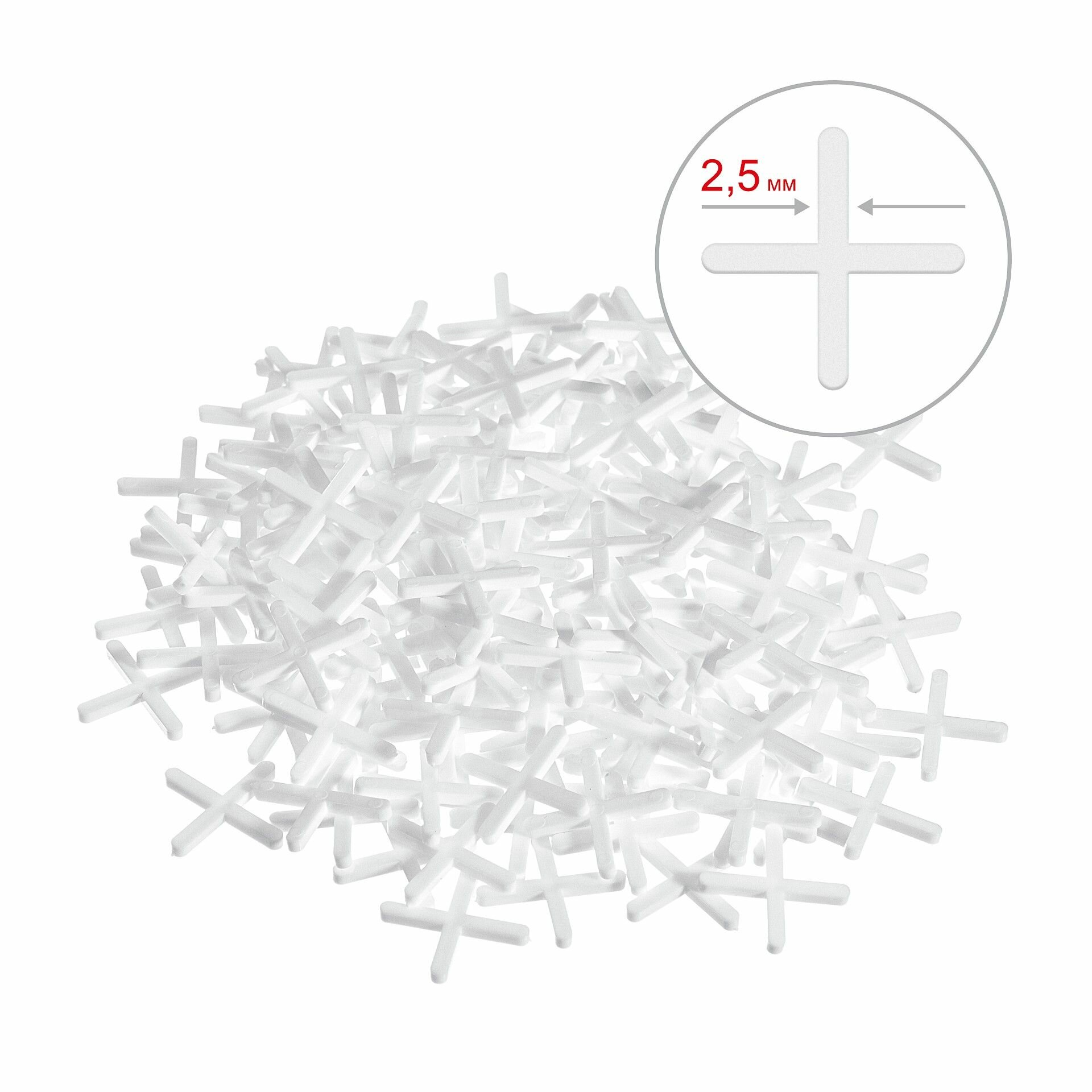 Крестики для плитки ЗУБР 2.5мм 150шт 33811-2.5