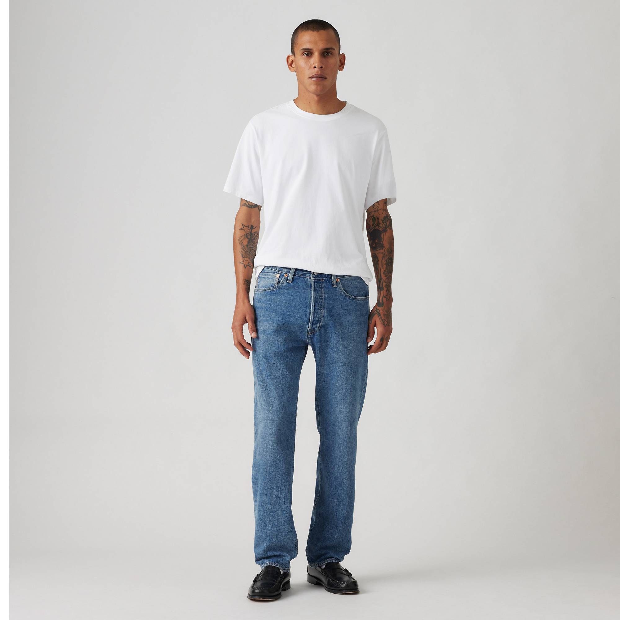 Джинсы Levi's 501® Levi's®ORIGINAL, размер 36/32, cиний — фото 1