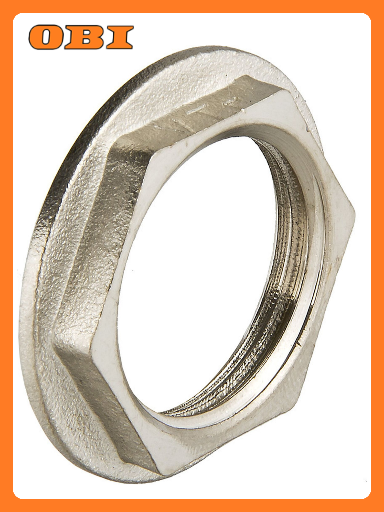 Контргайка VALTEC латунь никелированная диаметр резьбы ½