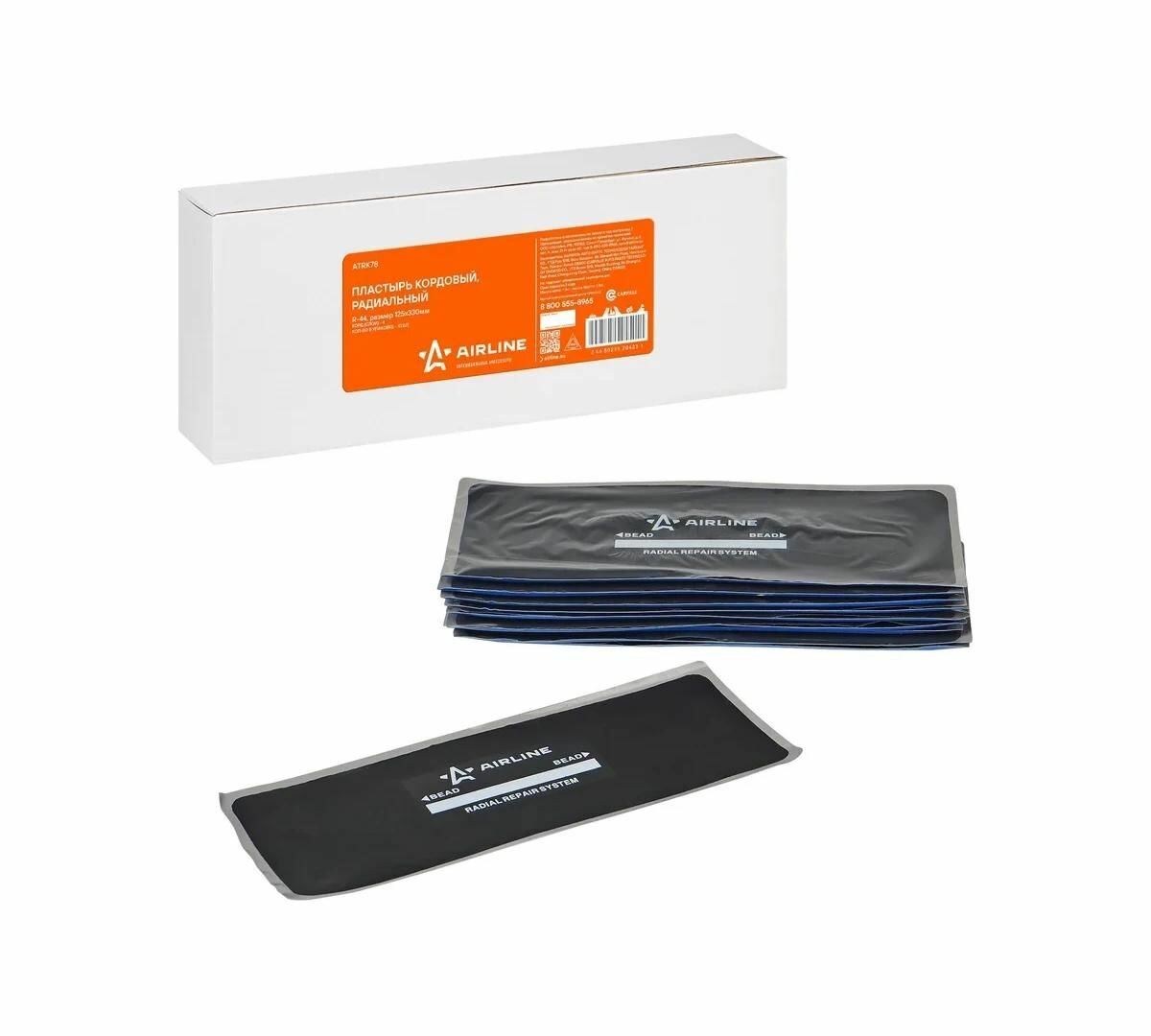 Пластырь кордовый AIRLINE ATRK78, радиальный R-44, 125x330 мм