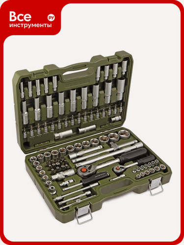 Изображение товара Набор, Дело, головок Дело Техники и принадлежностей 1/4", 1/2", 94предм. 620794, прочной хромванадиевой стали