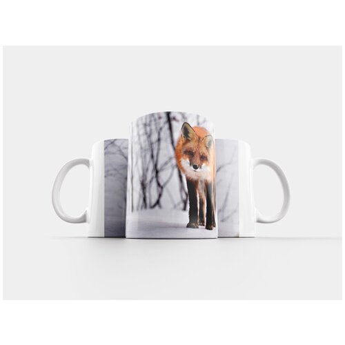 фото Кружка "лиса, зима, животное" 320 мл lotsprints