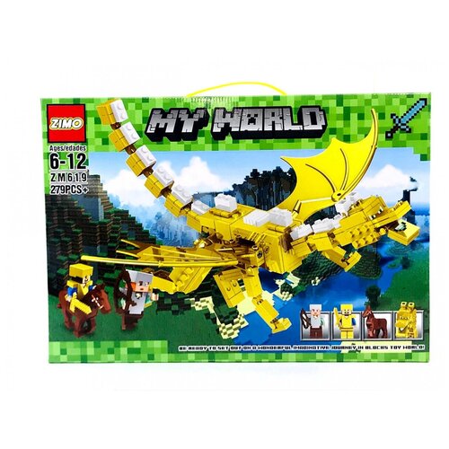 Конструктор Майнкрафт Дракон Света ZM619