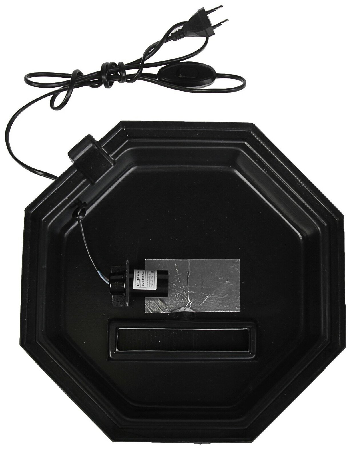 Пижон Аквариум восьмигранный с крышкой, 32 литра, 29 х 29 х 45 см, чёрный - фотография № 6