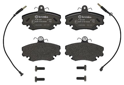 Дисковые тормозные колодки передние brembo P68008 (4 шт.)