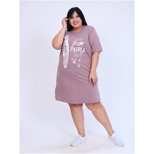 Туника 1фж61/1 большого размера какао размер 62