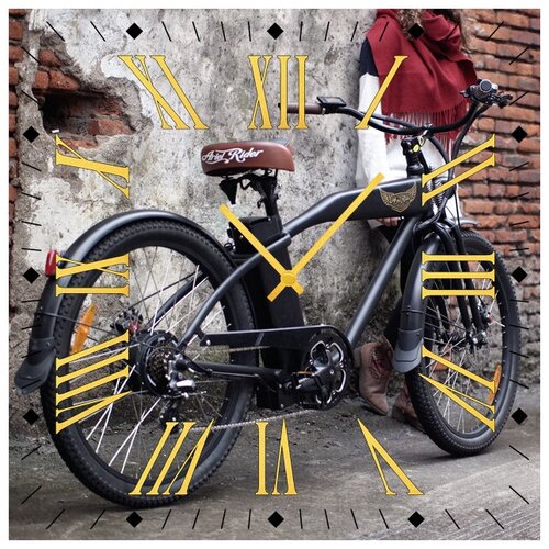 фото Svs настенные часы svs 3002005 старый велосипед