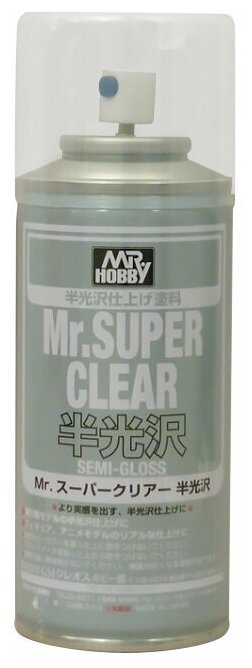 B-516 Mr.Hobby Краска аэрозольная т. м. Mr. Hobby Mr.Super clear semi-gloss, 170 мл.