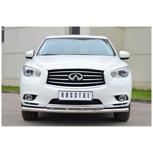 Защита переднего бампера d63 (дуга) d42 (дуга) QX60/JX35 Infiniti 2013-2015