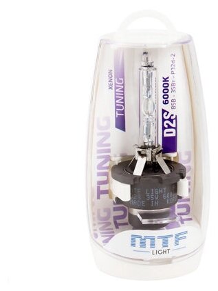Ксеноновая лампа MTF light D2S Tuning 6000K (1 лампа)