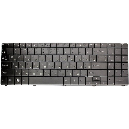 Клавиатура для ноутбука Packard Bell EasyNote ST85 ST86 MT85 TN65 Series Плоский Enter Черная без рамки PN MP-07F33SU-528 109000₽