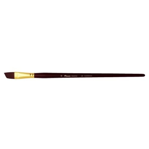 Pinax Кисть Pinax Creative, синтетика жесткая, плоская, скошенная №16 (длинная ручка) sela