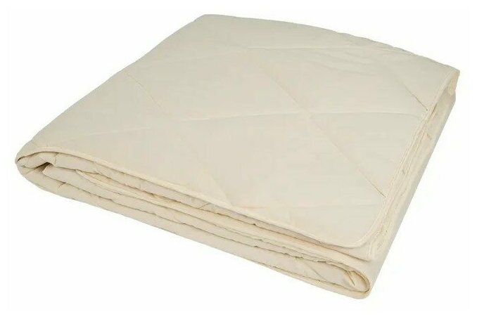 Шерстяные одеяла Даргез Маскат (светло-бежевый), Одеяло 140x205 теплое - фотография № 1