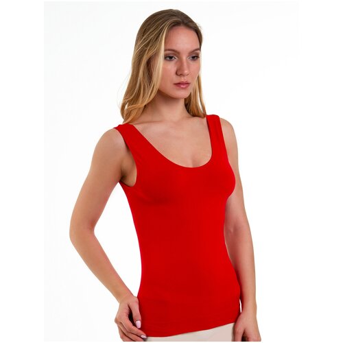 фото Майка женская mademoiselle canotta spalla larga (ilar) rosso (красный) s/m