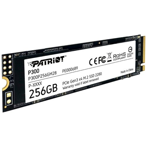 фото Ssd жесткий диск m.2 2280 256gb p300 p300p256gm28 patriot patriot memory