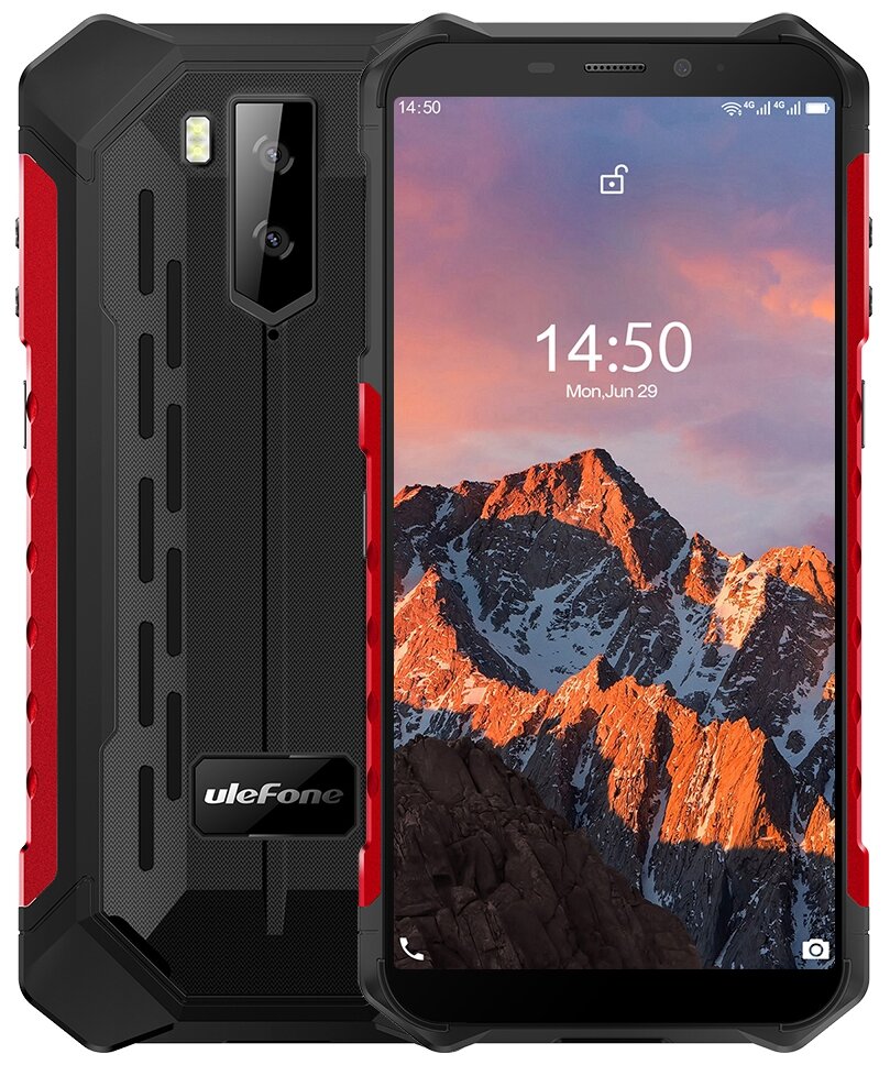 Смартфон Ulefone Armor X5 Pro 4/64 ГБ, Dual nano SIM, красный