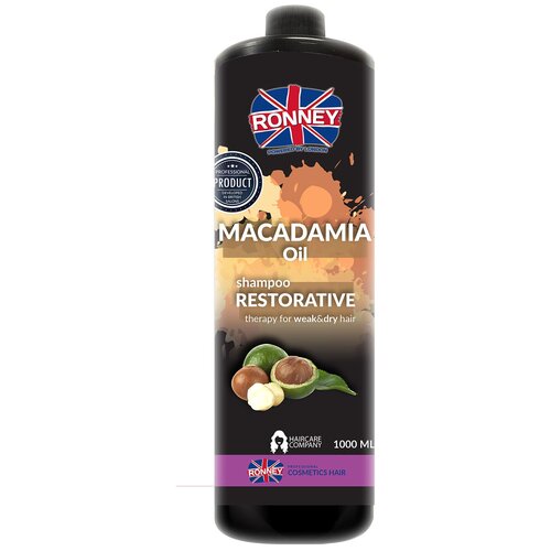 Шампунь для сухих волос RONNEY Macadamia Oil Restorative Therapy Shampoo 1000 мл