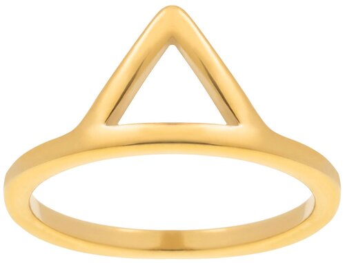 Кольцо на две фаланги Kalinka modern story, размер 15, золотой, желтый