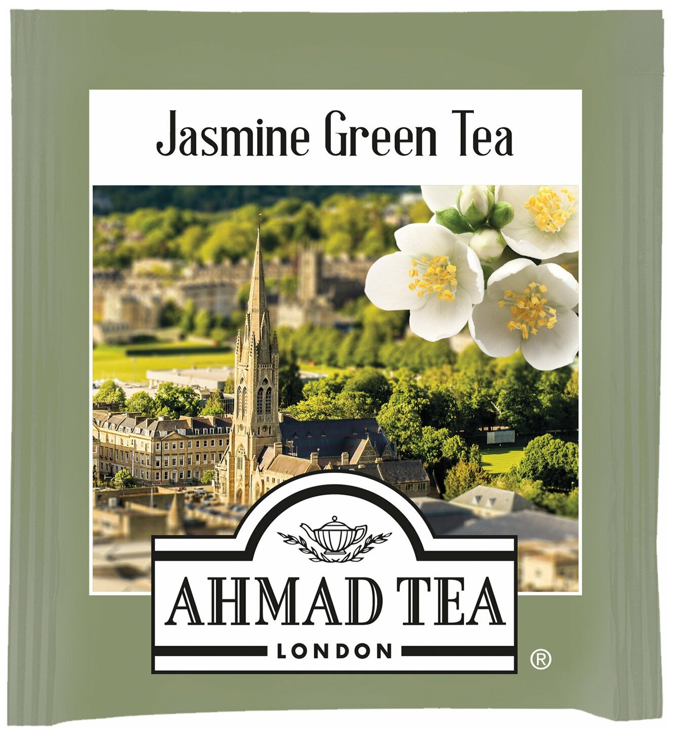 Чай AHMAD (Ахмад) "Jasmine Green Tea", зелёный с жасмином, 100 пакетиков по 2 г, 475i-08 - фотография № 10