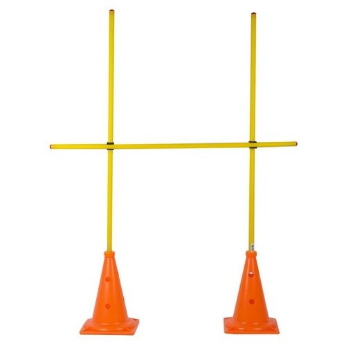 Комплект вертикальных стоек, У629, высота 1.5м, жесткий пластик, желтый-оранжевый MADE IN RUSSIA