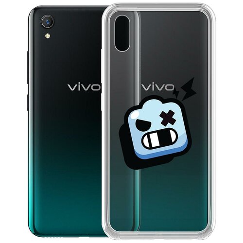 фото Чехол-накладка clear case brawl stars-роборубка для vivo y1s krutoff group