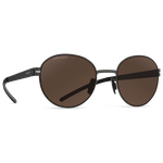 Титановые солнцезащитные очки GRESSO Bond - круглые / коричневые - изображение