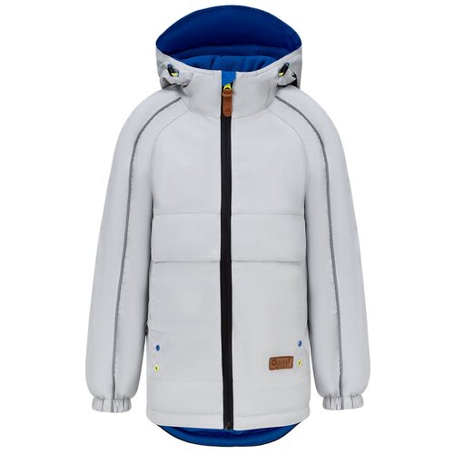 фото Aoss22jk1t118 куртка утепленная д/мал. "феликс" 6-7 л размер 122-64-63 цвет св.серый oldos