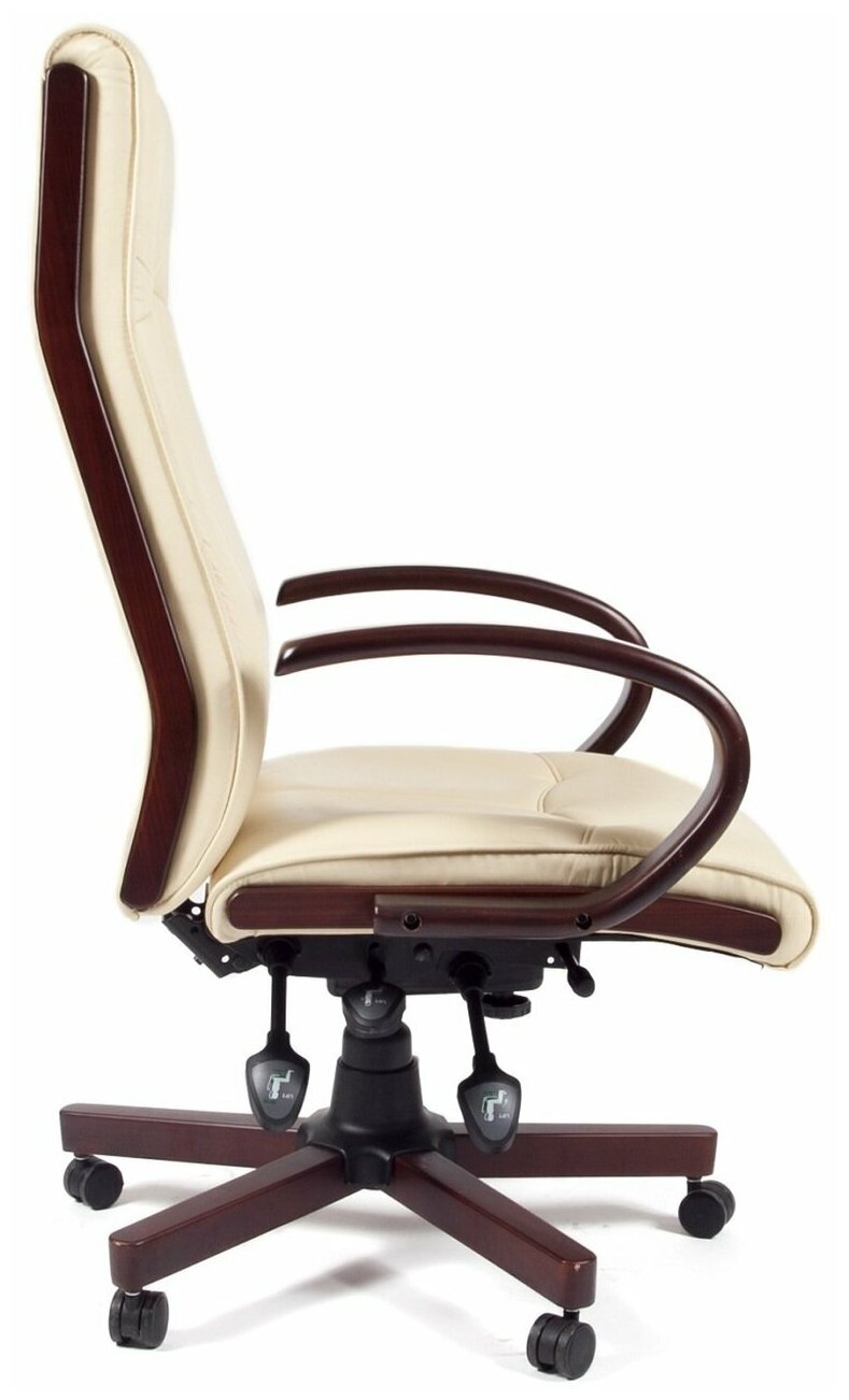 Кресло для руководителя Тайпит Chairman 411 обивка: искусственная кожа цвет: Бежевый - фотография № 3