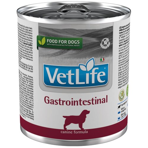 Влажный корм для собак Farmina Vet Life Gastrointestinal, при болезнях ЖКТ 1 уп. х 1 шт. х 300 г