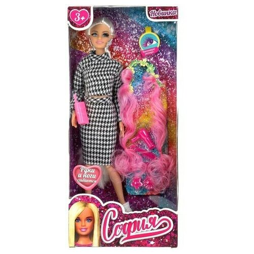 Кукла София руки и ноги сгибаются 29 см кукла софия с длинными цветными волосами карапуз