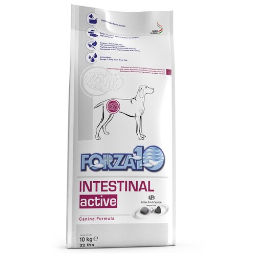 Сухой корм Forza10 ACTIVE GASTROENTERIC al Pesce, для взрослых собак при острых проблемах желудочно-кишечного тракта с рыбой, 10кг