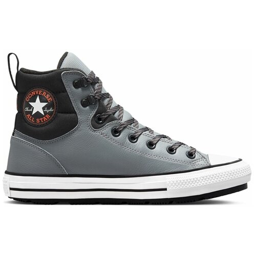 фото Кеды converse chuck taylor all star berkshire boot 171683 кожаные серые (42)