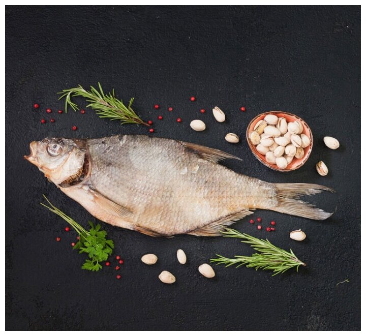 Сушёная и вяленая рыба. Астраханский крупный "Лещ" (солёно-сушёный) 1 кг - фотография № 4