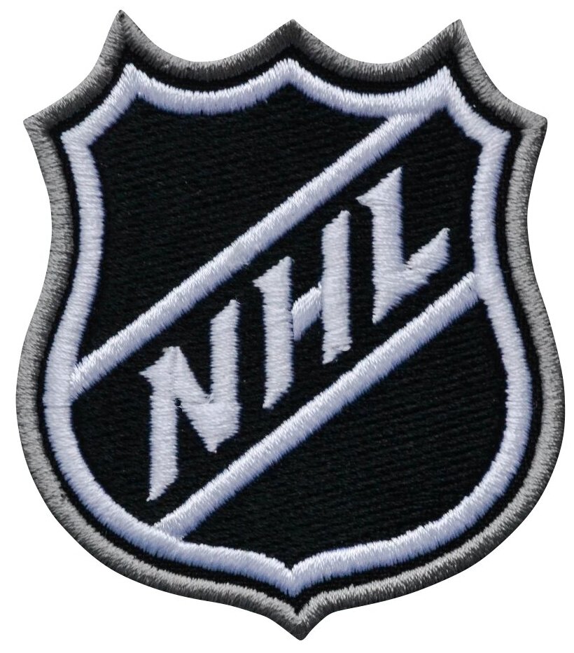 Нашивка (шеврон, патч) на термослое, Стежкофф, "NHL", 7,5x6,5 см, 1 штука