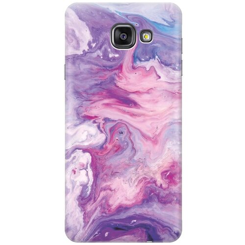 фото Силиконовый чехол на samsung galaxy a7 (2016) / самсунг а7 2016 с принтом "purple marble" gosso