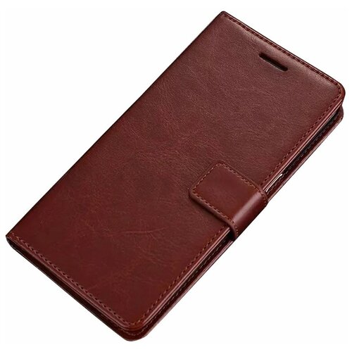 фото Чехол-книжка mypads для meizu m6 (m711q) с мульти-подставкой застёжкой и визитницей коричневый