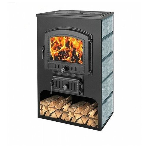 фото Печь-камин везувий пк-03 (224) с плитой талькохлорит 12 квт