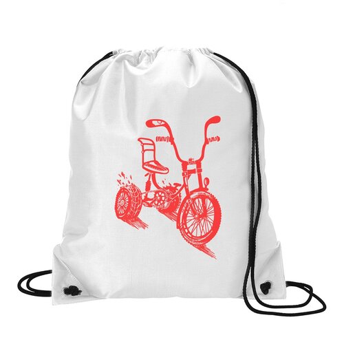 Сумка для обуви CoolPodarok Иллюстрация. Красный велосипед сумка для обуви coolpodarok иллюстрация велосипед скетч девочка