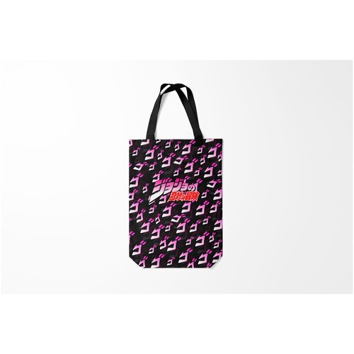фото Сумка-шоппер / 31х42 см / аниме / jojo bizarre adventure джоджо фиолетовый паттерн burnettie