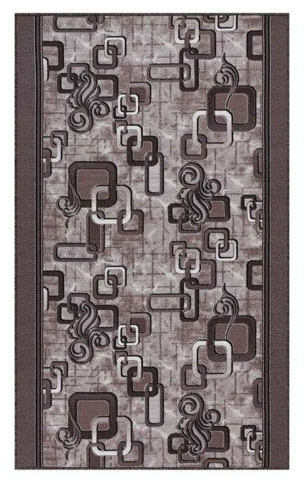 Ковер Витебские ковры p1594/a2r, коричневый, 2.5 х 1.5 м - фотография № 5