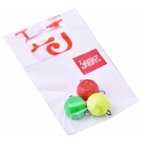 груз lucky john tungseten jig ball ljtb 5 г 2 шт Груз-головки разборные Lucky John Ball RGY 18 г MIX1 3 шт.